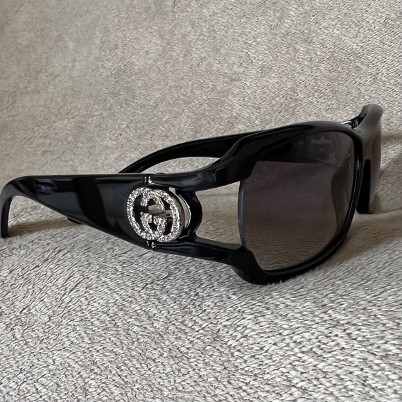 GUCCI Flawless Black Sunglasses with Overlapping Crystal Gs  3031/S STRASS main image 8